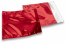 Rote Metallic Folienkuverts - 220 x 220 mm | Briefumschlaegebestellen.at