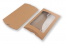 Geschenkverpackung Braun - 162 x 229 x 35 mm - mit Fenster 120 x 180 mm | Briefumschlaegebestellen.at