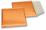 Luftpolstertaschen metallic umweltfreundlich - Orange 165 x 165 mm | Briefumschlaegebestellen.at