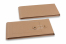 Kartonverpackung mit Kordelverschluss - 110 x 220 x 25 mm, braun | Briefumschlaegebestellen.at