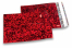 Rote Holografische Metallic Folienkuverts - 114 x 162 mm | Briefumschlaegebestellen.at