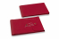 Kartonverpackung mit Kordelverschluss - 114 x 162 x 25 mm, rot | Briefumschlaegebestellen.at